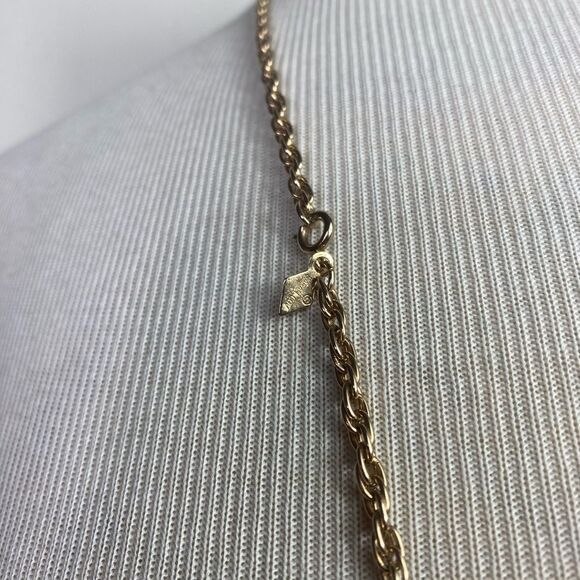 Sara Coventry necklace “A Taste Of Honey “ gold tone chain resin - Picture 7 of 7